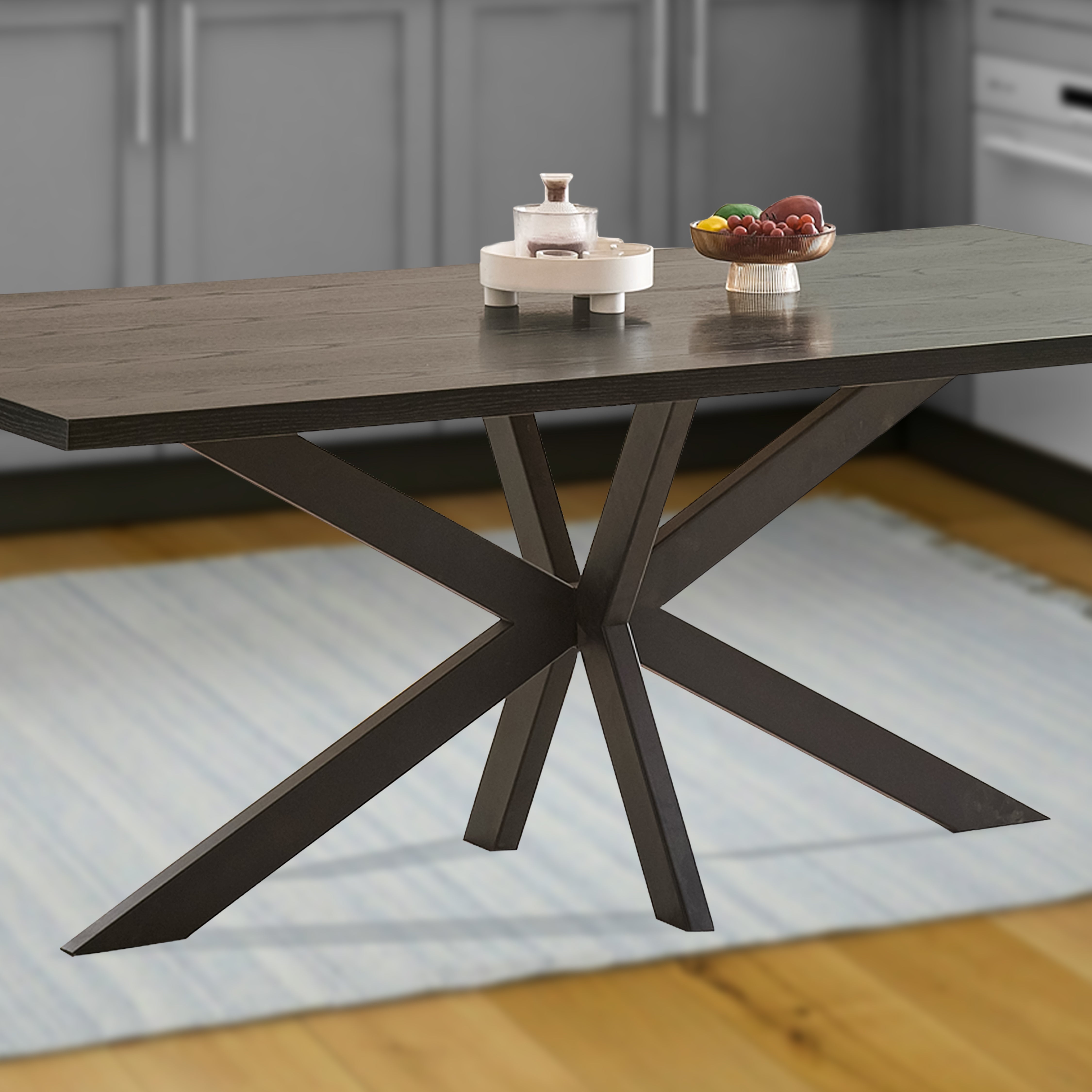 Rectangular dining table for 8 sale